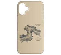 Canadian Train Railway - Vintage Pacific Route Map Carcasa para iPhone 16 Plus