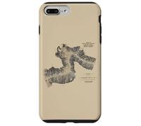 Canadian Train Railway - Vintage Pacific Route Map Carcasa para iPhone 7 Plus/8 Plus