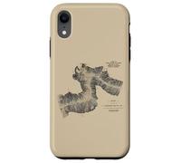 Canadian Train Railway - Vintage Pacific Route Map Carcasa para iPhone XR