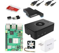 CanaKit Raspberry Pi 5 Starter Kit - Turbina Negra (edición de 128 GB) (8 GB de RAM)