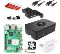 CanaKit Raspberry Pi 5 Starter Kit - Turbina Negra (edición de 128 GB) (8 GB de RAM)