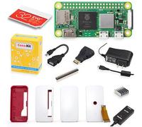 CanaKit Raspberry Pi Zero - Kit de iniciación de 2 W con estuche oficial