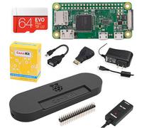 CanaKit Raspberry Pi Zero W (inalámbrico) Kit de Inicio Completo con Funda Negra Premium