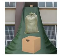 Canal de carga de lona resistente para escombros de construcción, capacidad de 60 kg, 0,7 mm de grosor para descargar en centros de logística y almacenamiento