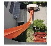 Canal de carga de lona resistente, tobogán impermeable de alta capacidad para un transporte vertical eficiente de mercancías (8 x 1,5 m), portátil, ideal para construcción y almacenamiento