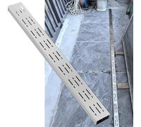 Canal de drenaje delgado para exteriores con rejilla extraíble, 100 x 10 x 4 cm, gestión eficaz del agua de hormigón para patios y patios para evitar inundaciones y problemas de drenaje