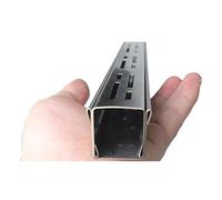 Canal de drenaje estrecho extraíble con rejilla, gestión eficiente del flujo de agua para mejorar las soluciones de drenaje y paisajismo, PVC resistente, fácil instalación