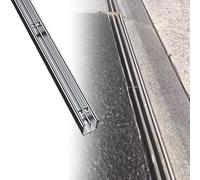 Canal de drenaje ranurado delgado para exteriores, mini canal empotrado de 3 cm de ancho y 5 cm de profundidad, acero inoxidable, paquete de 10 para patios, jardines y garajes (7 x 5 cm)