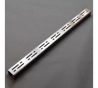 Canal de drenaje. Zanja de drenaje for piso garaje, sistema terraza acero inoxidable, canal plano personalizable con rejilla(1pc,5x5cm(2x2"))