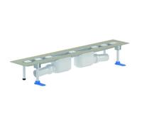 Canal de ducha DALLMER CeraLine 2 desagües F, 1000mm, DN 50 Altura total 110mm, 521828