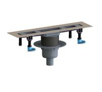 Canal de ducha DALLMER CeraLine vertical F, 1200mm, DN 50 Altura total 110mm, 521675