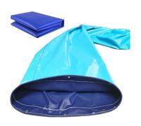 Canal de escombros plegable de PVC para residuos y escombros de construcción, 10-66.8 pies de largo, sistema de transporte cilíndrico de carga y descarga para logística de almacenamiento de estanques