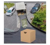 Canal de lona elevado, capacidad de carga de 60 kg, 0,7 mm de grosor, canaleta de escombros de construcción, naranja, negro, verde, tolva de descarga para logística almacén o escuela (negro, 1,5 x 10