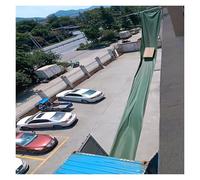 Canal de lona plegable, 5 x 6 pies de ancho, resistente al desgarro, impermeable, resistente al sol, conducto de basura portátil de lona, capacidad de carga de 132 libras, almacén/granja de transporte