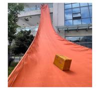 Canal de lona plegable, 5 x 6 pies de ancho, resistente al desgarro, impermeable, resistente al sol, conducto de basura portátil de lona, capacidad de carga de 132 libras, logística para patio/granja