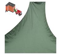 Canal de lona resistente de 2 x 15 m, color verde, capacidad de 100 kg, resistente a la abrasión, con ojales para techos, almacenes, descargas y construcciones
