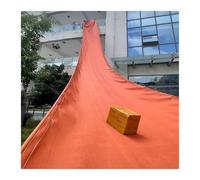 Canal de manipulación de carga de lona plegable alta resistencia, canal basura/escombros tres capas resistente a desgarros for eliminación residuos construcción(Oranje,1.35x25.8m)
