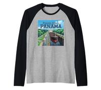 Canal de Panamá Panamá Camiseta Manga Raglan