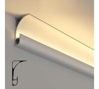 Canal de tira LED de aluminio, ideal para techos, suelos y esquinas. Lámpara versátil para una instalación suave y soluts de iluminación LED Ele