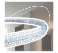 Canal de tira LED flexible para arcos, techos circulares y formas de onda complejas, perfil de paneles de yeso flexible en la pared, fácil de cortar, 2 m
