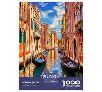 Canal de Venecia Vista 1000 Piezas Rompecabezas Familiar A Partir De 14 Años Inteligencia Juguete Entretenimiento Creativo Desafíos Extra Divertidos EduGatoivo 70x50cm/1000pcs