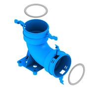 Canal de ventilación Kermi x-well arco 90 grados con pie NW 75