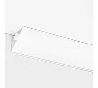 Canal LED de aluminio para esquinas, molduras de corona, iluminación de zócalo, difusor de cornisa/techo, pista de iluminación indirecta