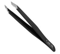 Canal Pinzas para el pelo, anguladas, satinadas, acero inoxidable, 9 cm Negro