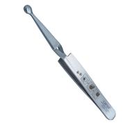 Canal Pinzas para garrapatas de animales de acero inoxidable, 12 cm