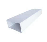 Canal Plano 150x75MM 0,5M Línea de Aire PVC Ducto Salida Sistema