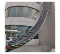 Canal plegable de carga y descarga de lona resistente, transportador impermeable para uso en almacén (negro, 35 x 2 m)