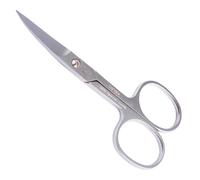 Canal Tijeras para uñas de los pies con microdentado inoxidable curvado, 10 cm