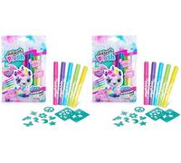 Canal Toys - Airbrush Plush - Colorea tu mascota Refill Kit - rotuladores + plantillas - OFG 239 (Paquete de 2)