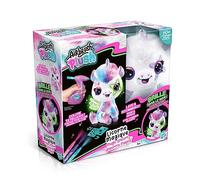 Canal Toys - Airbrush Plush - Colorea tu Unicornio de Peluche que Brilla en la Oscuridad - Kit para Pintar con Aerógrafo Automático, Rotuladores Lavables, Pegatinas y Plantillas Adhesivas - OFG274