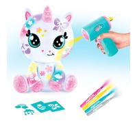 Canal Toys - Airbrush Plush - Colorea tu Unicornio Sparkle - 6+ - Air 088 | Personaliza tu unicornio als veces que quieras - Regalo para niños de 6 años + - Juguete de ocio creativo - Actividad manual