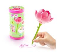 Canal Toys - Bloom Building Pens - Construye tu FloryBoli con Aroma | Bolígrafo de Flor para niños de 6 años - Idea de Regalo - Tinta Brillante y perfumada - 6 Flores coleccionables - Surtido