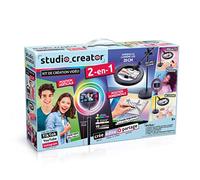 Canal Toys Creator-Studio Video 2 en 1 con anillo luminoso LED multicolor, soporte de doble función, horizontal y vertical INF 027