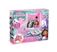 Canal Toys-Creador Dollhouse-Digitalkamera 3 en 1 Gabby y La Casa Mágica - Cámara de Fotos de Impresión Instantánea - con 4 Rollos de Papel y 4 Rotuladores - Sin Tinta - Gab 005, Color Rosa