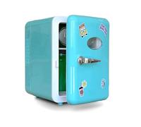 Canal Toys - Mini Fridge - Nevera Portátil - Refrigerador Azul Ideal para Regalo - Neverita con Cable USB y Pegatinas Decorativas - INF037