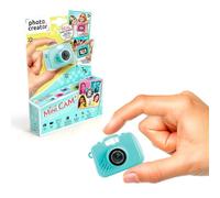 Canal Toys - Photo Creator - Cámara de Fotos y vídeo Digital Mini Cámara - Azul Turquesa Original - con Llavero y Tarjeta SD de 1 GB Incluido - CLK 058