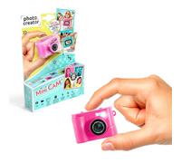 Canal Toys - Photo Creator - Cámara de Fotos y vídeo Digital Mini CAM' - Compacta - con Llavero y Tarjeta SD de 1 GB Incluido - CLK 061, Rosa