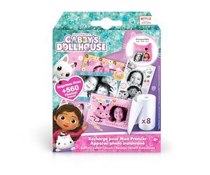 Canal Toys - Recarga para mi Primera cámara instantánea Gabby y casa mágica, 8 Rollos de Papel, 2 Tablas de Pegatinas y 10 Marcos autoadhesivos-Gab 006, ys/m