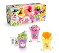 Canal Toys - Slime Flowers - Slime Flower 3 macetas - Personaliza con decoración y encantos - Idea de Regalo Infantil de 6 años - Ocio Creativo - Imaginación - SSC418