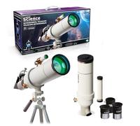 Canal Toys So Science - Telescopio Astronómico para Niños a Partir de 8 años - Aumento 120x - Ocular 16x y 40x - Soporte Smartphone - Trípode Ajustable - Kit Astronomía Luna & Planetas - COS 002FR