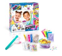 Canal Toys - So Slime - Kit para Hacer 10 Slimes DIY con Todo Incluido | 10 Slimes de Colores con Decoraciones y Botecitos - Mezcla el Polvo de Slime con Agua y crea tu Slime único. Es súper fácil