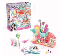 Canal Toys - Style 4Ever - Mini Fábrica de Papelería DIY | Crea tus Bolígrafos y Lápices de Colores - Kit con Libreta, Decoraciones, Cintas Adhesivas, Gomas de Borrar, Regla y Más