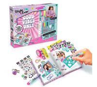 Canal Toys Style 4ever Secret Scrapbooking Journal Con Cadenas Y Llaves, Kit De Pegatinas, Washi Tapes, Rotuladores, Plantillas Y Papeles Decorativos