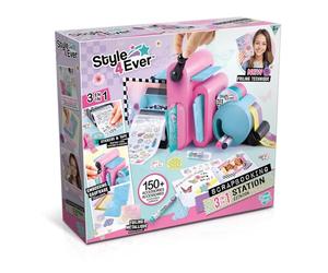 Canal Toys - Style 4Ever - Super Taller de Decoración 3 en 1 con Pegatinas | Personaliza tu cuaderno - 150+ accesorios DIY incluidos, horas de creatividad, fábrica de relieves y pegatinas