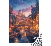 Canal Urbano de fantasía Puzzles 1000 Piezas Serie Art Collection Puzzles para Adultos Y Niños Adultos Y Niños A Partir De 12 Año 52x38cm/1000pcs