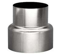 Canales de humo de acero inoxidable revestidos de Reductor de conducto de humos de acero inoxidable en varios tamaños(70mm big head~60mm small head)